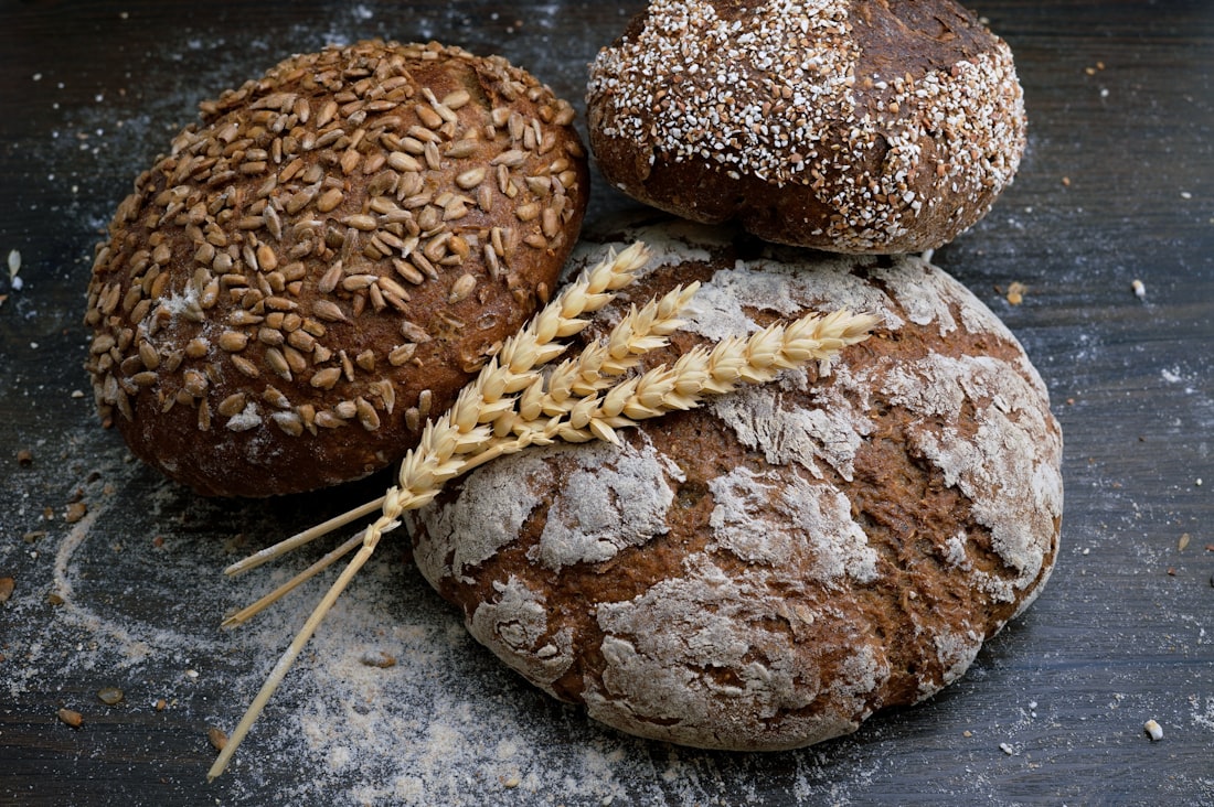 Home-baked bread